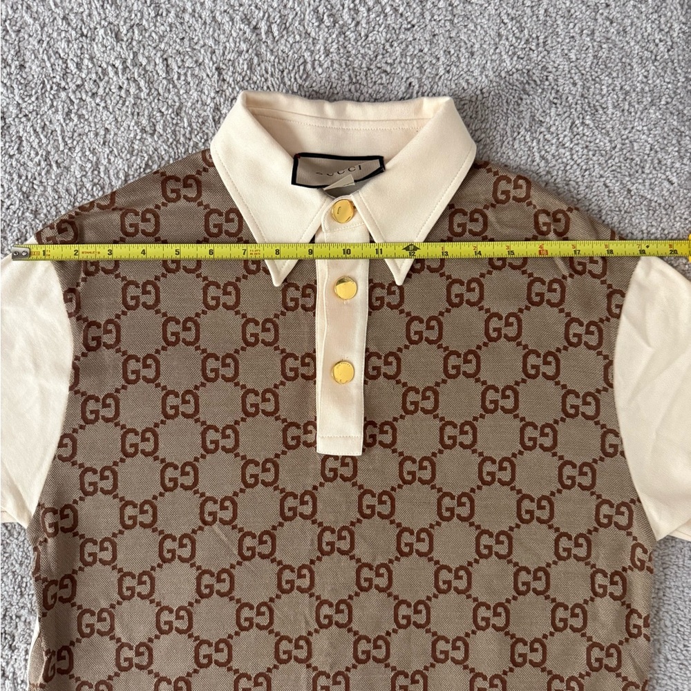 Gucci Jumbo Cotton/Silk Jacquard Polo - Size XS - Picture 6 of 10